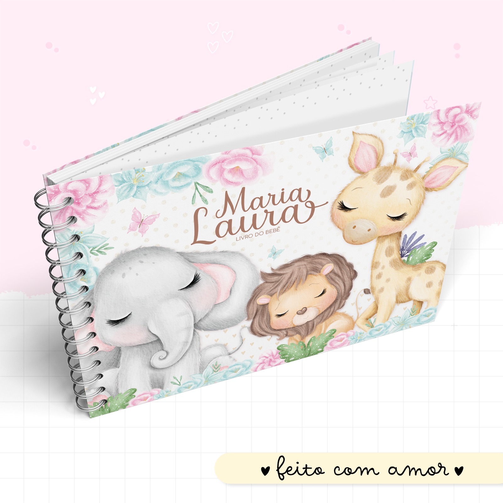 Livro do Bebê - Safari Menina - Image 2