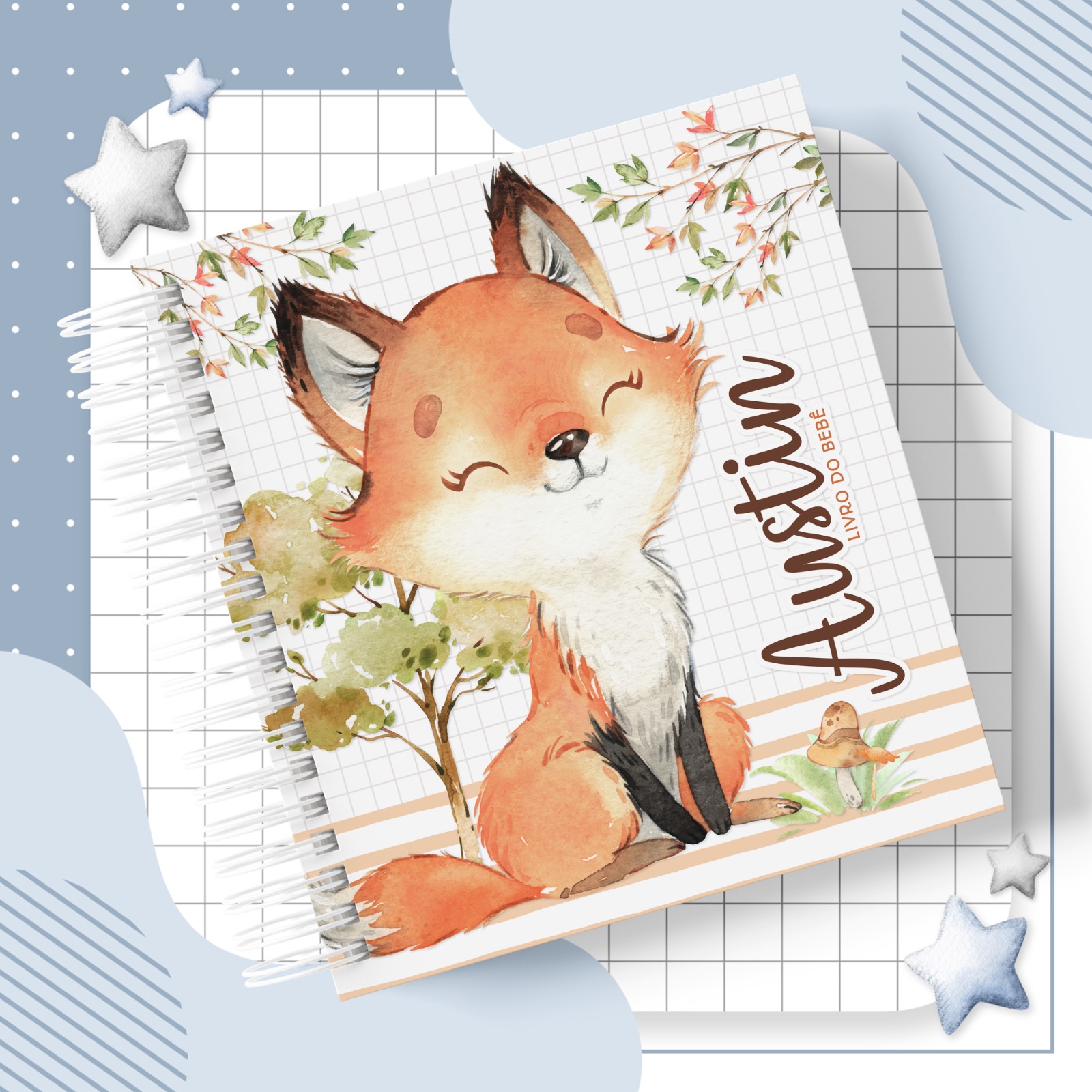 Livro do Bebê - Raposa Aquarela