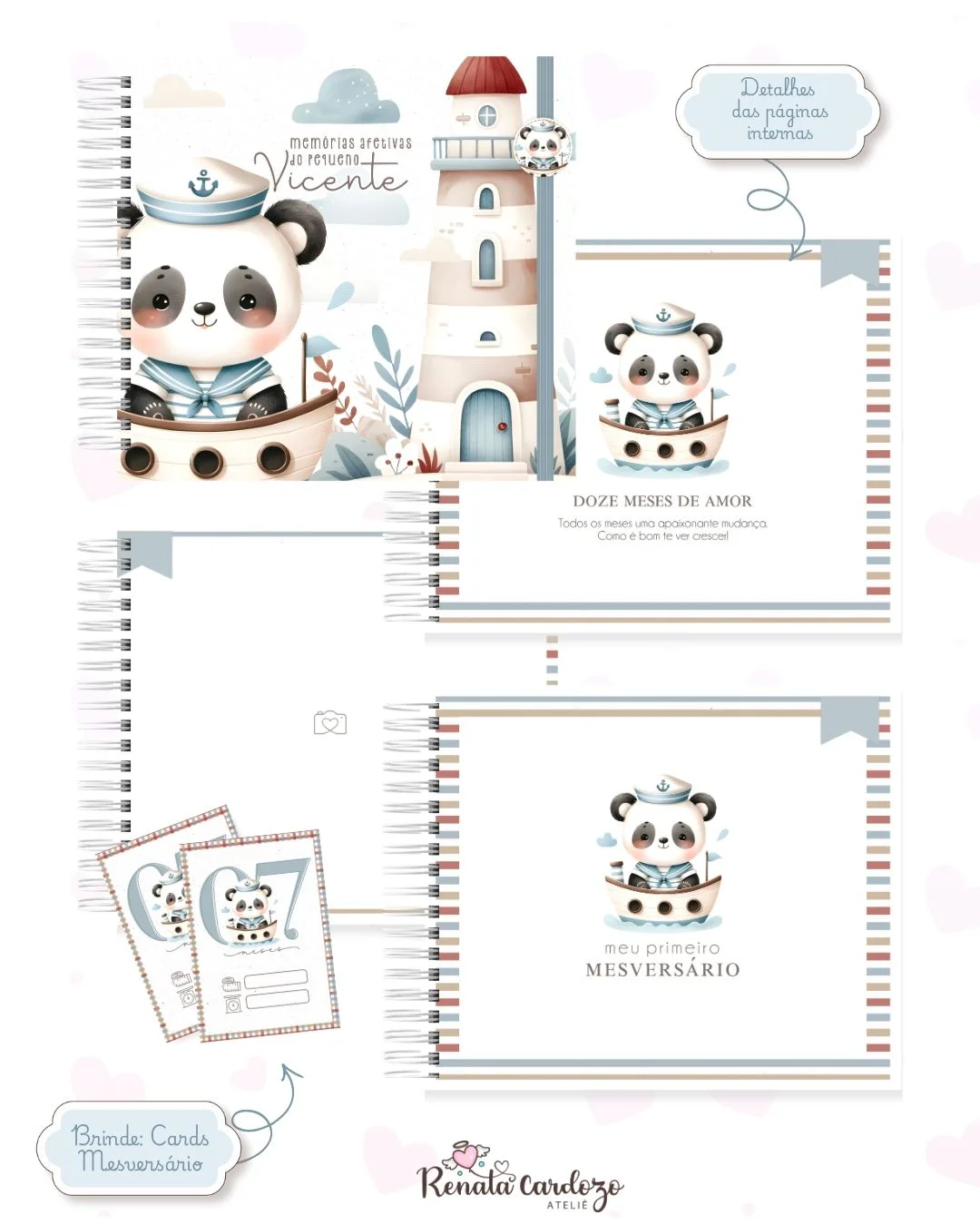 Panda Baby Marinheiro - Imagem 3